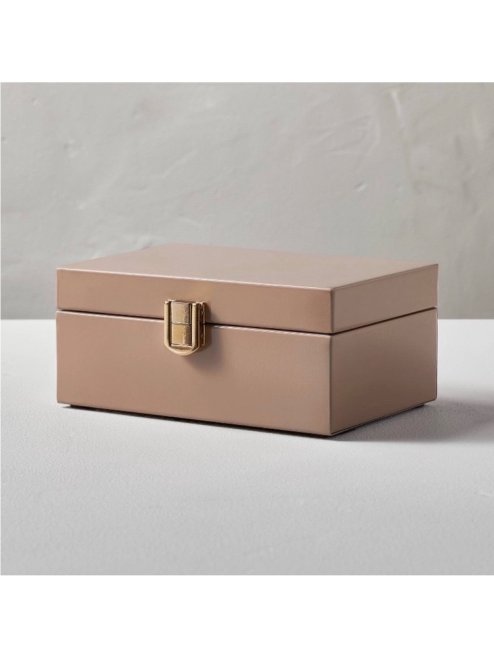 Hearth & Hand with Magnolia Metal Tan Latch Box